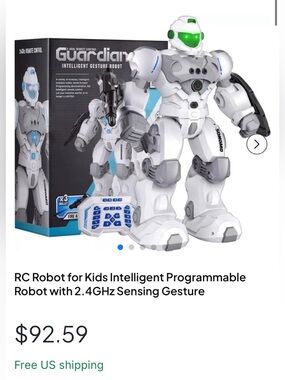 RC Robot for Kids Intelligent Programmable Robot with 2.4GHz Sensing Gesture